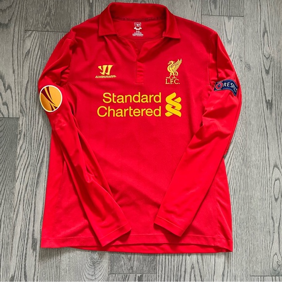 Liverpool Long Sleeves Europa Shirt 2012/2013 SHELVEY #33 - Picture 3 of 7